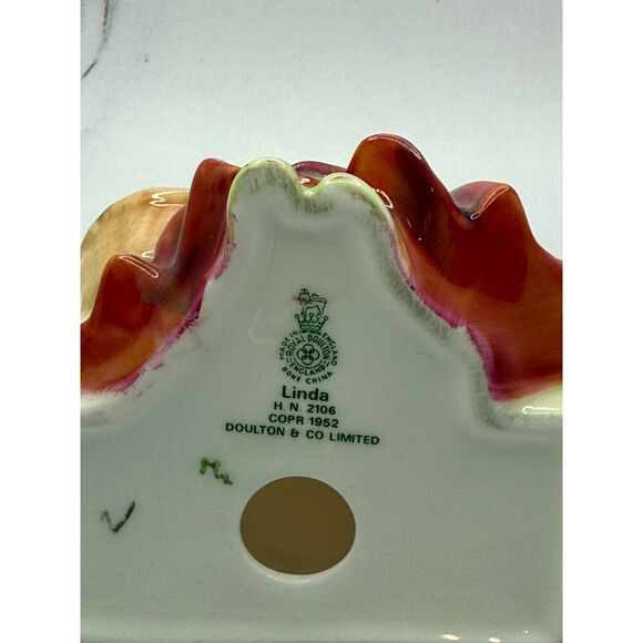 Royal Doulton Linda HN2106, handmade, Bone China, England,1952, mint condition - Picture 5 of 9